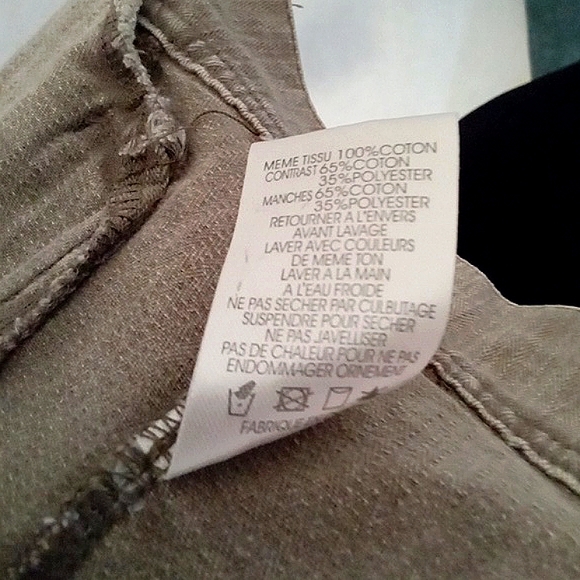 MISS ME SMALL OLIVE GREEN DENIM JACKET WITH HOODY - Picture 10 of 12